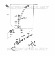 MECANISME DE KICK pour Kawasaki KMX125