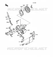 POMPE A HUILE pour Kawasaki KMX125