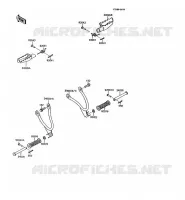 REPOSE PIED pour Kawasaki KMX125