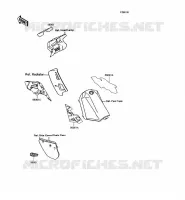 STICKER(BLEU) pour Kawasaki KMX125