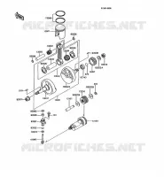 VILEBREQUIN/PISTON pour Kawasaki KMX125