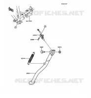 BEQUILLES pour Kawasaki KMX125