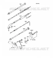 CABLES pour Kawasaki KMX125