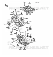 CARTER MOTEUR(S) pour Kawasaki KMX125