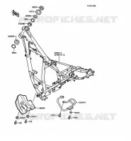 CH&Acirc;SSIS pour Kawasaki KMX125