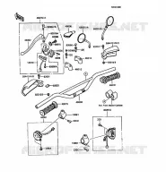 GUIDON pour Kawasaki KMX125