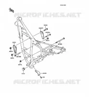 PIECE DE CADRE (COUVERTURE) pour Kawasaki KMX125