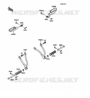 REPOSE PIED pour Kawasaki KMX125