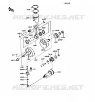 VILEBREQUIN/PISTON pour Kawasaki KMX125