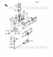 VILEBREQUIN/PISTON pour Kawasaki KMX125