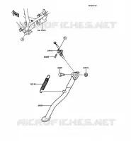 BEQUILLES pour Kawasaki KMX125