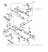 BRAS OSCILLANT pour Kawasaki KMX125