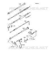 CABLES pour Kawasaki KMX125