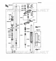 FOURCHE(1/2) pour Kawasaki KMX125