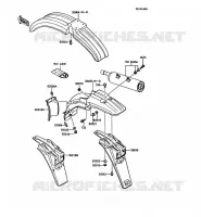 GARDE BOUE pour Kawasaki KMX125