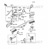 GUIDON pour Kawasaki KMX125