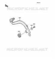 PEDALE DE FREIN pour Kawasaki KMX125