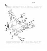 PIECE DE CADRE (COUVERTURE) pour Kawasaki KMX125