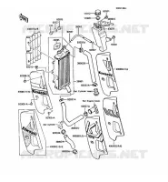 RADIATEUR pour Kawasaki KMX125
