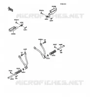 REPOSE PIED pour Kawasaki KMX125