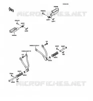 REPOSE PIED pour Kawasaki KMX125