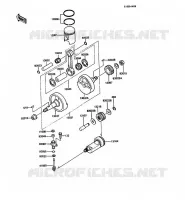 VILEBREQUIN/PISTON pour Kawasaki KMX125