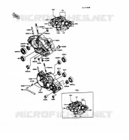 CARTER MOTEUR(S) pour Kawasaki KMX125