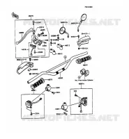 GUIDON pour Kawasaki KMX125