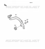 PEDALE DE FREIN pour Kawasaki KMX125