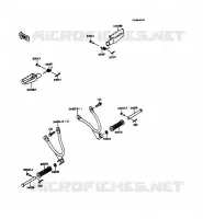 REPOSE PIED pour Kawasaki KMX125