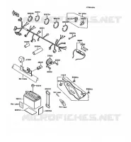 CHASSIS EQUIPMENT ELECTRIQUE pour Kawasaki KMX125