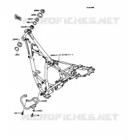 CH&Acirc;SSIS pour Kawasaki KMX125
