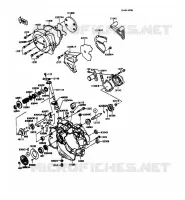 COUVERCLES MOTEUR pour Kawasaki KMX125