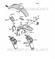 GARDE BOUE pour Kawasaki KMX125
