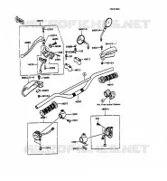 GUIDON pour Kawasaki KMX125
