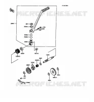 MECANISME DE KICK pour Kawasaki KMX125