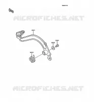 PEDALE DE FREIN pour Kawasaki KMX125