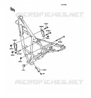 PIECE DE CADRE (COUVERTURE) pour Kawasaki KMX125