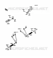 REPOSE PIED pour Kawasaki KMX125