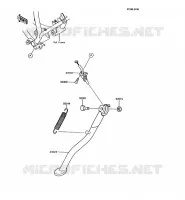 BEQUILLES pour Kawasaki KMX200