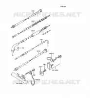 CABLES pour Kawasaki KMX200