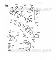 CHASSIS EQUIPMENT ELECTRIQUE pour Kawasaki KMX200