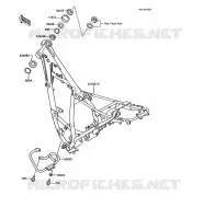 CH&Acirc;SSIS pour Kawasaki KMX200