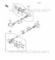 CLIGNOTANTS pour Kawasaki KMX200