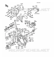 COUVERCLES MOTEUR pour Kawasaki KMX200