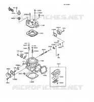 CULASSE/CYLINDRE pour Kawasaki KMX200