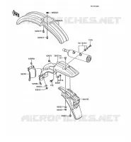 GARDE BOUE pour Kawasaki KMX200