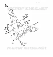 PIECE DE CADRE (COUVERTURE) pour Kawasaki KMX200