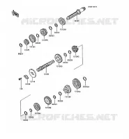 TRANSMISSION pour Kawasaki KMX200