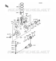 VILEBREQUIN/PISTON pour Kawasaki KMX200
